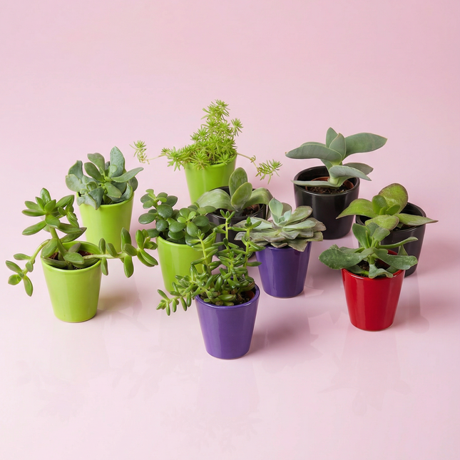 Mini Succulent Plant 3'' with ceramic pot