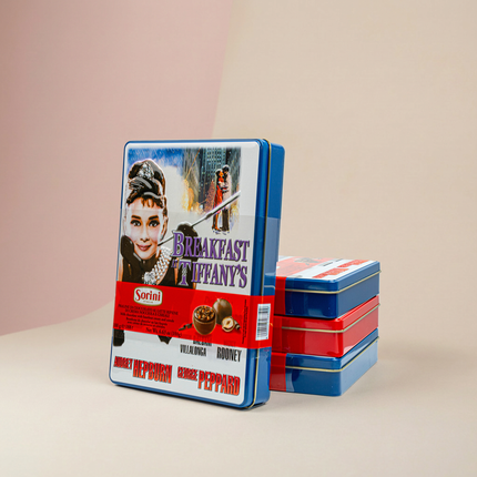 Sorini 'Breakfast at Tiffany's' Chocolate  Metal Tin 188g