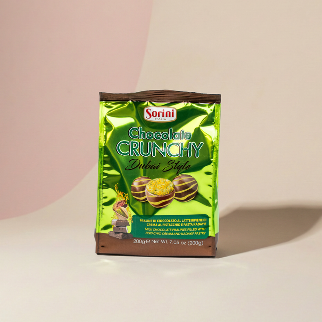 Sorini Crunchy Chocolate Dubai Style Bag 200g